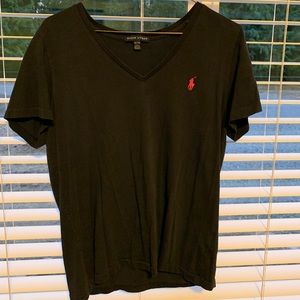 Blue and pink polo t shirt